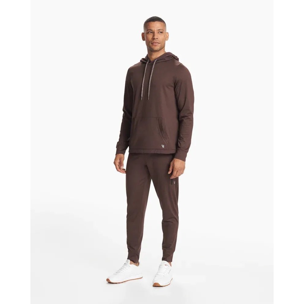 Vuori Sunday Performance Set Men Large Java Heather Hoodie Joggers V264 V416